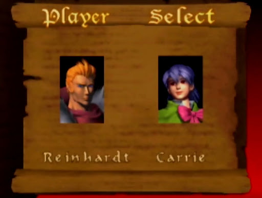 CV64 Character Select Screen