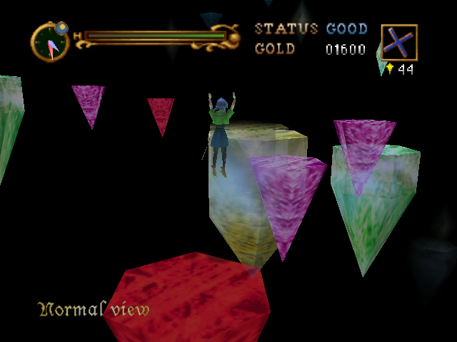 Carrie from CV64 platforming over bottomless pits
Keep Calm and Carrie on (Falling into Death Pits)