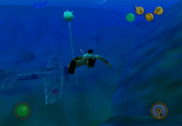 Indy Jones swimming under water
Underwater Sections that DON'T need Iron Boots!?